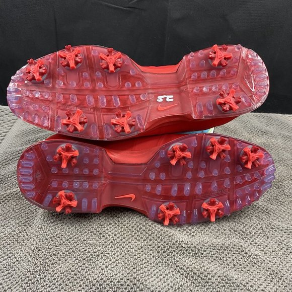 Men's NIKE POWER CHANNEL II Red Golf Shoes, size 10.5 EXCELLENT! 853738-600 - Picture 10 of 12